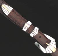 14K Gold Deco Buckle